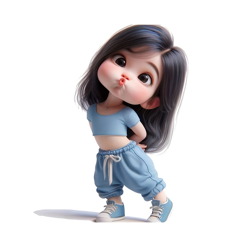 Cute Cartoon Girl Waterproof V - Laptop Accessories For Girls recension och pris