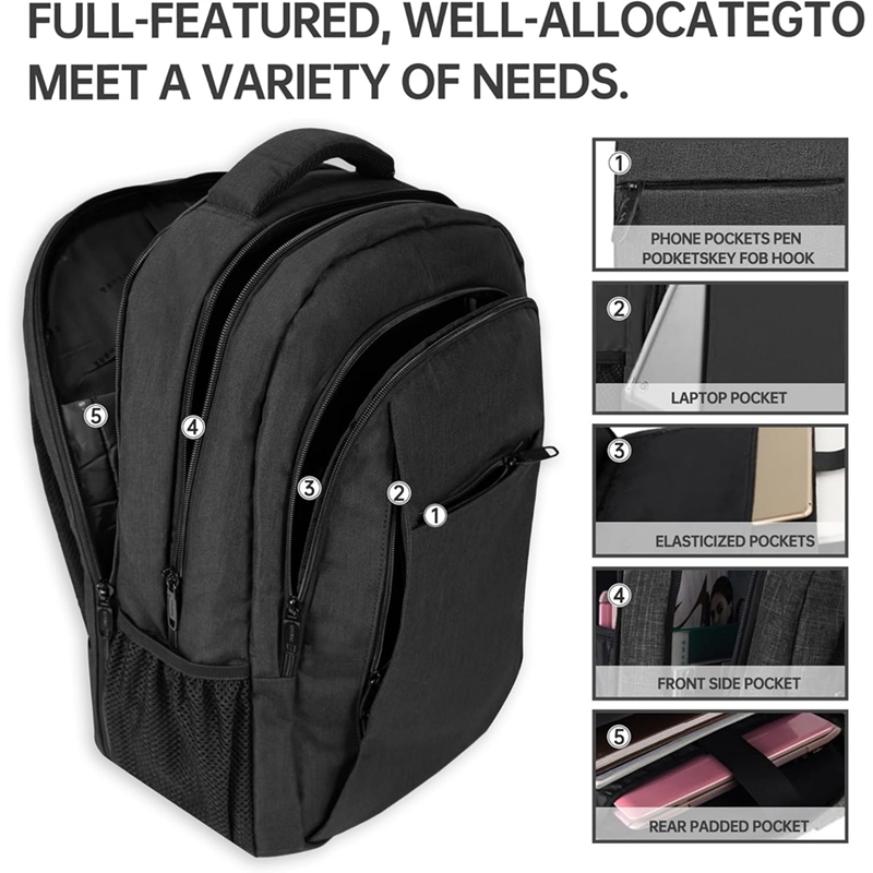 Large Travel Laptop Backpack,  - Laptop Bag Waterproof recension och pris