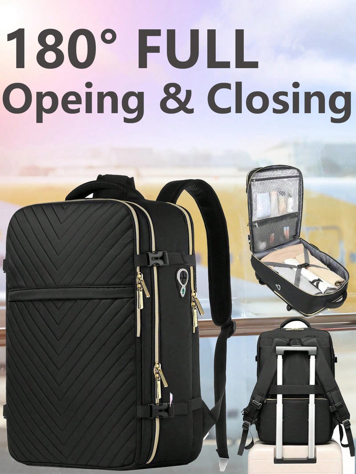 Large Carry On Travel Backpack - Laptop Bag Waterproof recension och pris