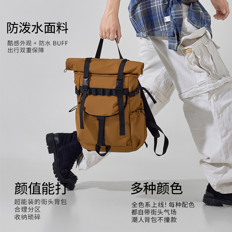 New Men's roll mouth expandabl - Laptop Bag Waterproof recension och pris