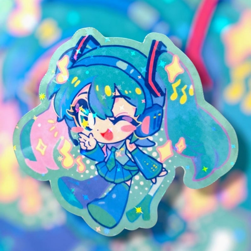 Virtual idol Green Twin Tails  - Laptop Accessories For Girls recension och pris