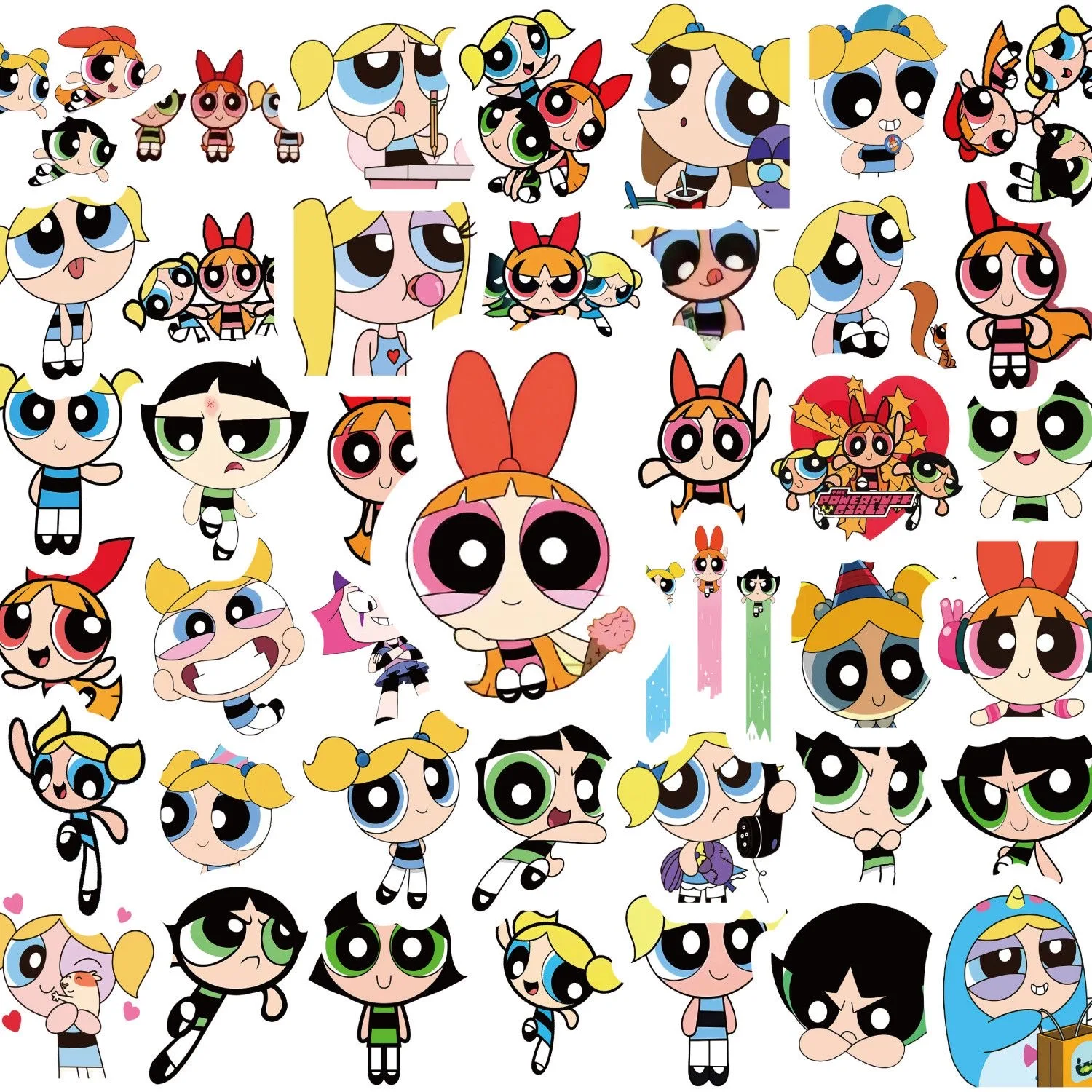 100pcs Powerpuff Girls Sticker - Laptop Bag Waterproof recension och pris