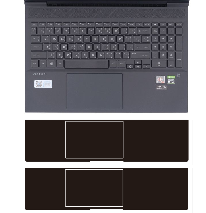 2PCS Vinyl Palm Rest Laptop Pr - Victus Laptop Accessories recension och pris