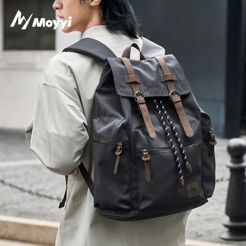MOYYI 27L Large Flap Backpack  - Laptop Bag Waterproof recension och pris